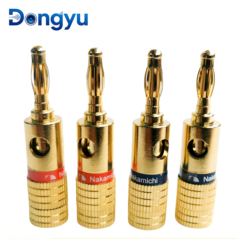 Banana Plug - 4MM Nakamichi Bananenstecker, vergoldete Buchsen für