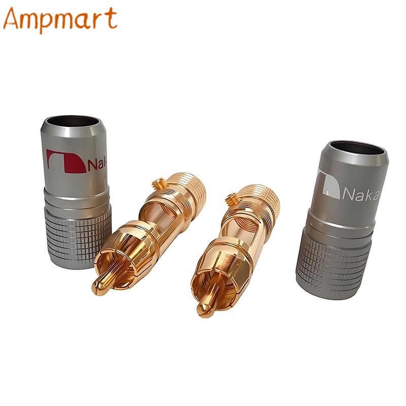 Audio Cable Rca - Hochwertiger Reinkupfer-Vergoldeter Lötfreier RCA-Stecker Audio-Signalanschluss für