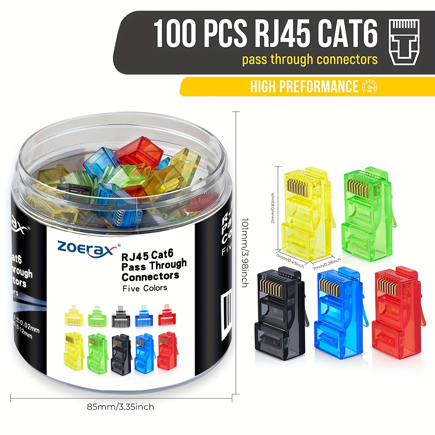 ZoeRax 100 Stück RJ45-Cat6-Ste – Rj45 Jack Bewertung und Preis