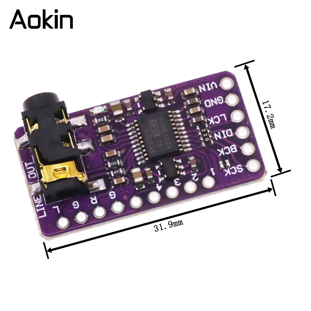 Schnittstelle I2S PCM5102A DAC – Pcm5102 Bewertung und Preis