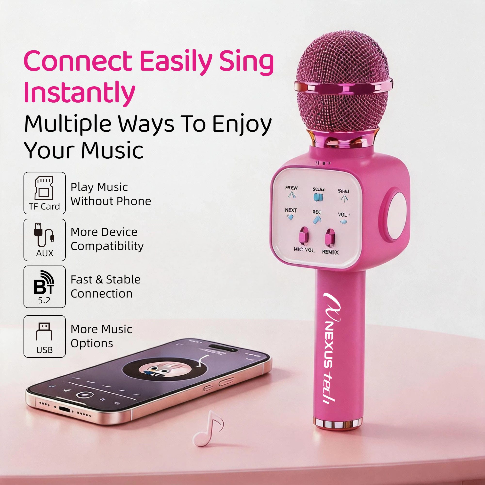 Kabelloses Bluetooth 5.2 Karao – Condenser Microphone Kit Bewertung und Preis