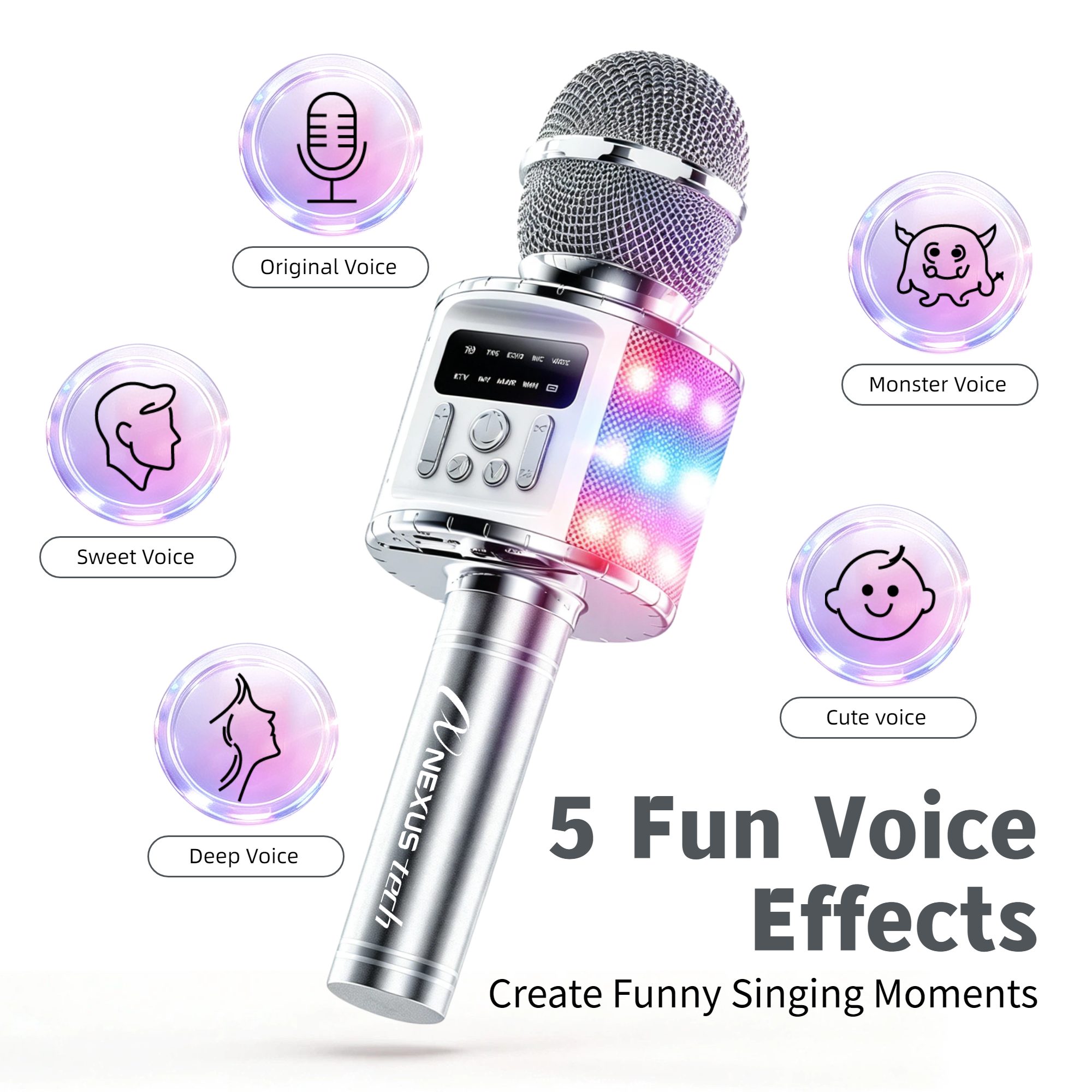 TWS Dual Wireless Karaoke-Mikr – Condenser Microphone Kit Bewertung und Preis